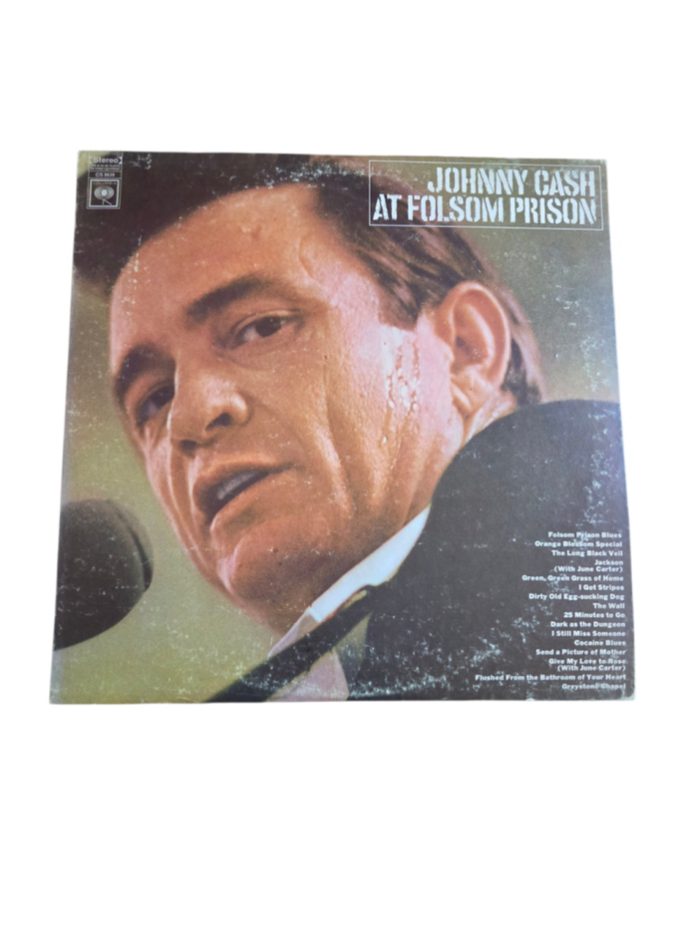 Johnny Cash At Folsom Prison LP Columbia CS 9639 1968 2-Eye Stereo